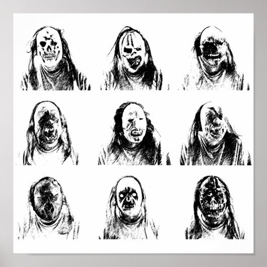 Creepy Masks ポスター (正面)