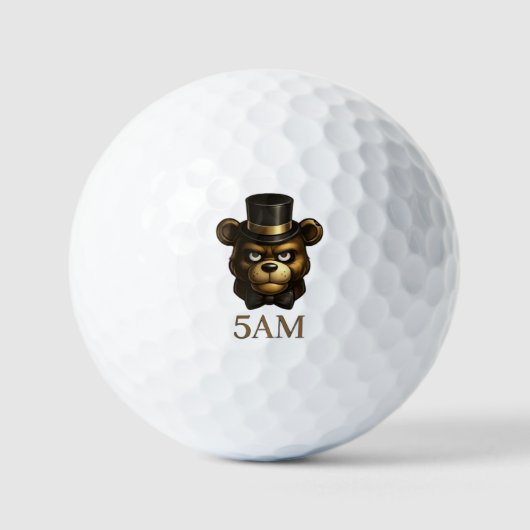 Creepy Night Animatronic Bear Golf Ball ゴルフボール (正面)