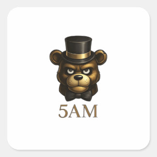 Creepy Night Animatronic Bear Sticker スクエアシール