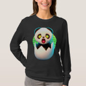 Creepy Panda hatches from egg Tシャツ (正面)