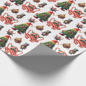Creepy Paper Christmas Monsters  ラッピングペーパー (角)