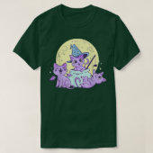 Creepy Pastel Goth Soft Goth Emo Evil Cats With Mo Tシャツ (デザイン正面)