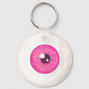 Creepy Pink Eyeball Keychain キーホルダー