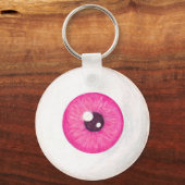 Creepy Pink Eyeball Keychain キーホルダー (正面)