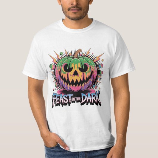 Creepy Pumpkin Pop Culture Graphic Tシャツ (正面)