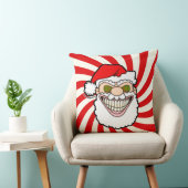 Creepy Santa Claus Screwball Graphics クッション (椅子)