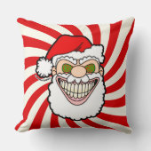 Creepy Santa Claus Screwball Graphics クッション (正面)