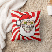 Creepy Santa Claus Screwball Graphics クッション (ブランケット)