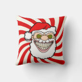 Creepy Santa Claus Screwball Graphics クッション (裏面)