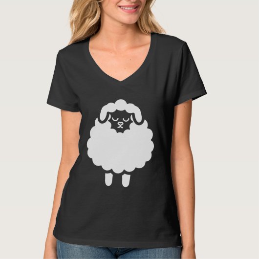 Creepy Sheep Morning Group Sheep Tシャツ (正面)