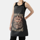 Creepy Skeleton Hands Pumpkin Skull エプロン (インサイチュ)