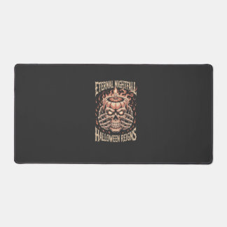 Creepy Skeleton Hands Pumpkin Skull デスクマット