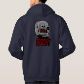 “Creepy Skull Horror Design – Spooky Halloween Art パーカ (裏面)