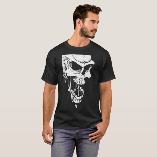 Creepy skull tシャツ (正面フル)