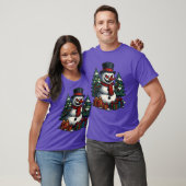 Creepy Snowman Scary Christmas Horror Holiday Appa Tシャツ (ユニセックス)