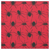 Creepy Spiders With Red Eyes Pattern ファブリック (見本)