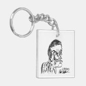 creepy villain cartoon キーホルダー (正面左)