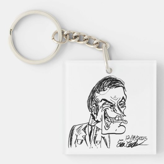 creepy villain cartoon キーホルダー (正面)