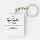 creepy villain cartoon キーホルダー (裏面)