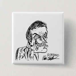 creepy villain cartoon 缶バッジ