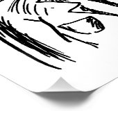 creepy villain cartoon art ポスター (コーナー)