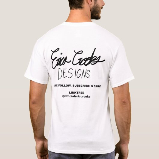 creepy villain cartoon tシャツ (裏面)