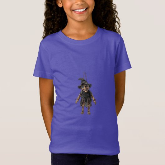 Creepy Wooden Witch Marionette Halloween Tシャツ (正面)