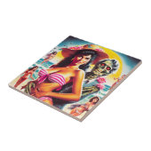 Creepy Zombie Beach Pin-up タイル (側面)