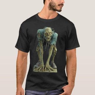 Creepy Zombie Undead Horror Halloween Scary Monste Tシャツ