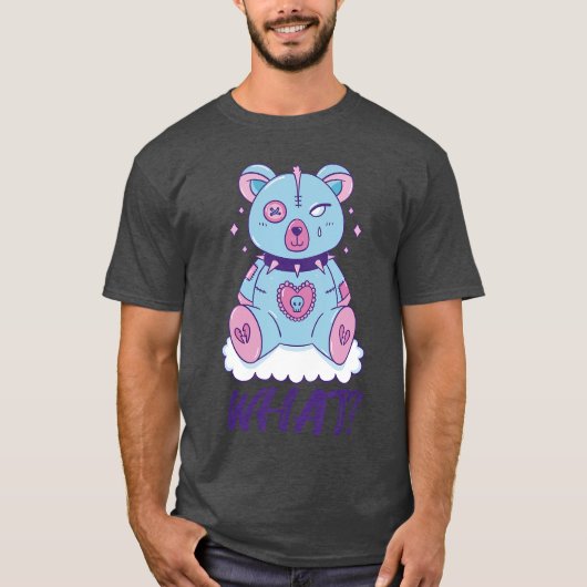 Creepyeddy What Horror Murderouseddy ベア 何少女 Tシャツ (正面)