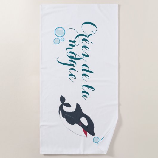 Créez de la magie ビーチタオル (正面)