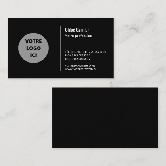 Créez Votre Propre Carte de Visite 名刺 (正面/裏面)