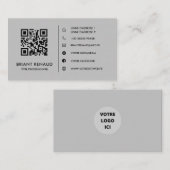 Créez votre propre carte de visite à code QR 名刺 (正面/裏面)