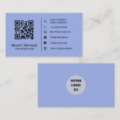 Créez votre propre carte de visite à code QR 名刺 (正面/裏面)