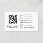 Créez votre propre carte de visite à code QR 名刺 (正面)