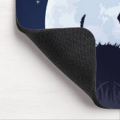 CREGGANの白のノウサギ マウスパッド (コーナー)