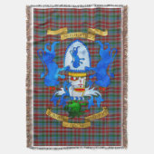 Creightonの紋章付き外衣 スローブランケット (正面縦)