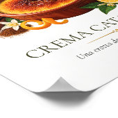 Crema Catalana – Vintage Italian Dessert ポスター (角)