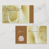 Cremeバラ名刺 名刺 (正面/裏面)