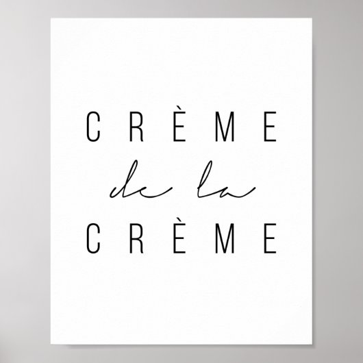 Creme de la Creme ポスター (正面)