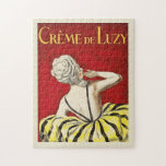 Crème De Luzy | Leonetto Cappiello ジグソーパズル<br><div class="desc">Crème De Luzy (1919) | Leonetto Cappiello’s 1919 advertising poster Crème De Luzy presents a sophisticated and timeless design featuring the back view of a woman in an elegant black and yellow dress. Her refined hairstyle and poised demeanor exude grace and luxury, perfectly complementing the product’s high-end image. Set against...</div>