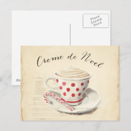 Creme de Noel シーズンポストカード (正面/裏面)