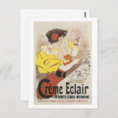 Creme Eclair Entremets Exquis Instante Ad ポストカード (正面/裏面)