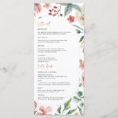 Crème & Rose | 春の花ウェディングメニュー メニュー (正面)