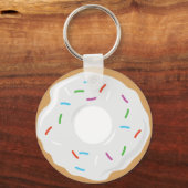 Creme White Donut Key Chain キーホルダー (正面)