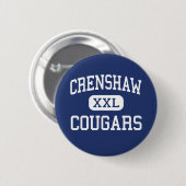 Crenshaw -クーガー-高ロサンゼルスカリフォルニア 缶バッジ (正面&裏面)