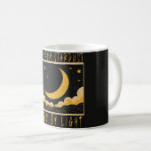 Crescent Moon Celestial Design Mug コーヒーマグカップ (正面右)