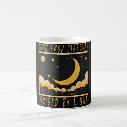Crescent Moon Celestial Design Mug コーヒーマグカップ (中央)