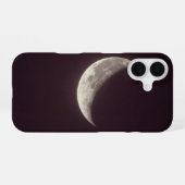 Crescent Moon Dark Minimal Phone Case iPhone 16ケース (裏面横)