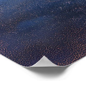 Crescent Moon from Space - Pastel Painting Style ポスター (角)